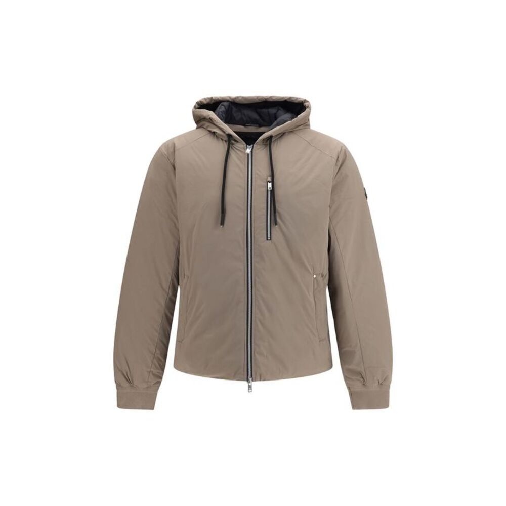 Moose Knuckles Beige Nylon Full-Length Men's Jacket